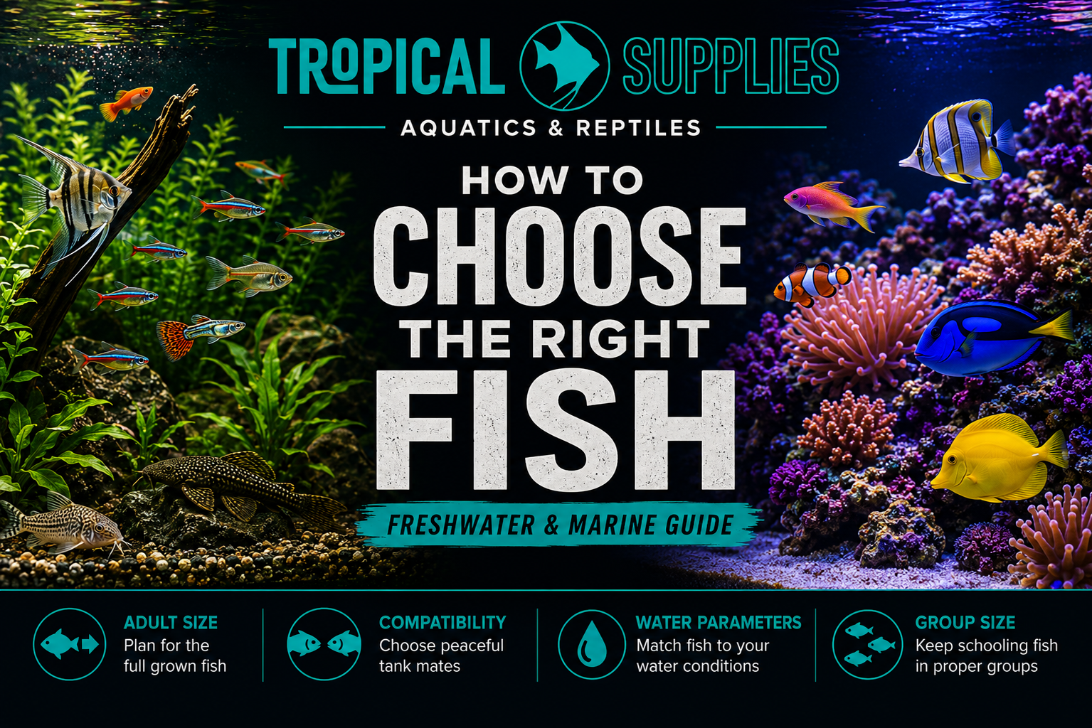 How to Choose the Right Fish for Your Aquarium: Freshwater & Marine Guide
