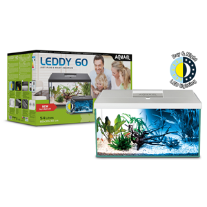 Aquael Leddy 60 Day & Night Aquarium White - Tropical Supplies North East
