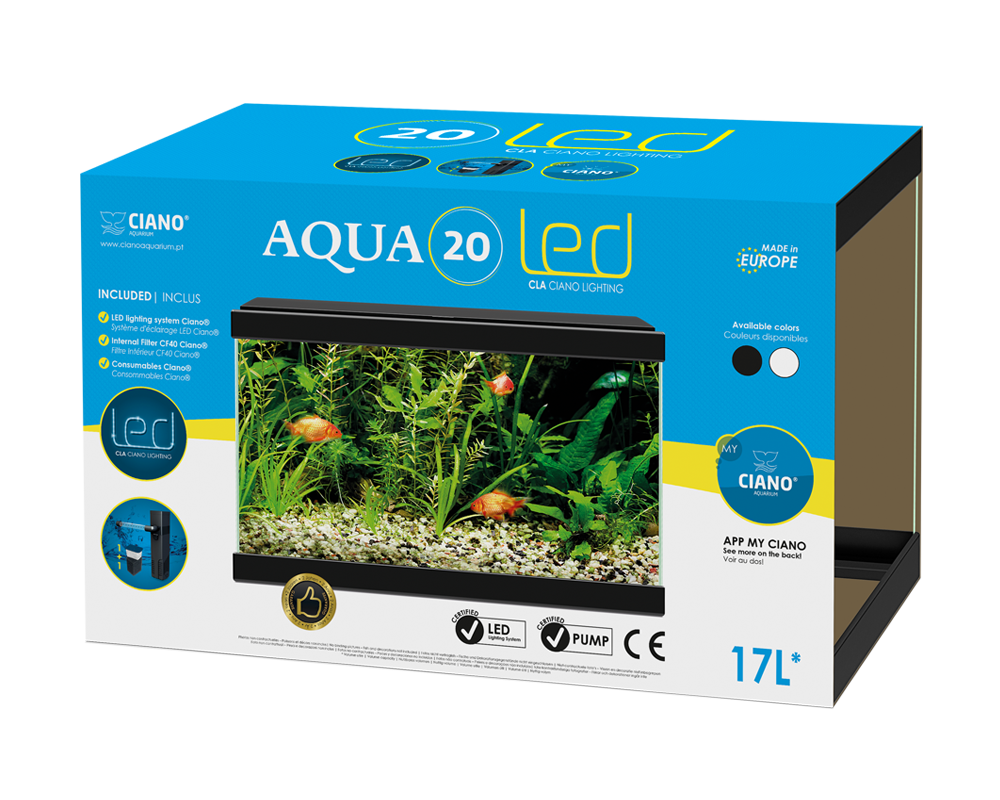 Ciano Aqua 20 LED Black - Tropical Supplies North East