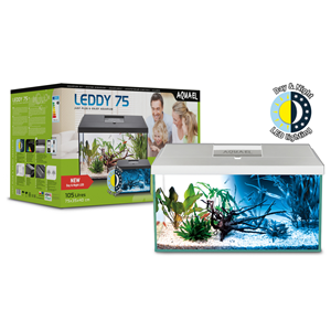 Aquael Leddy 75 Day & Night Aquarium White - Tropical Supplies North East
