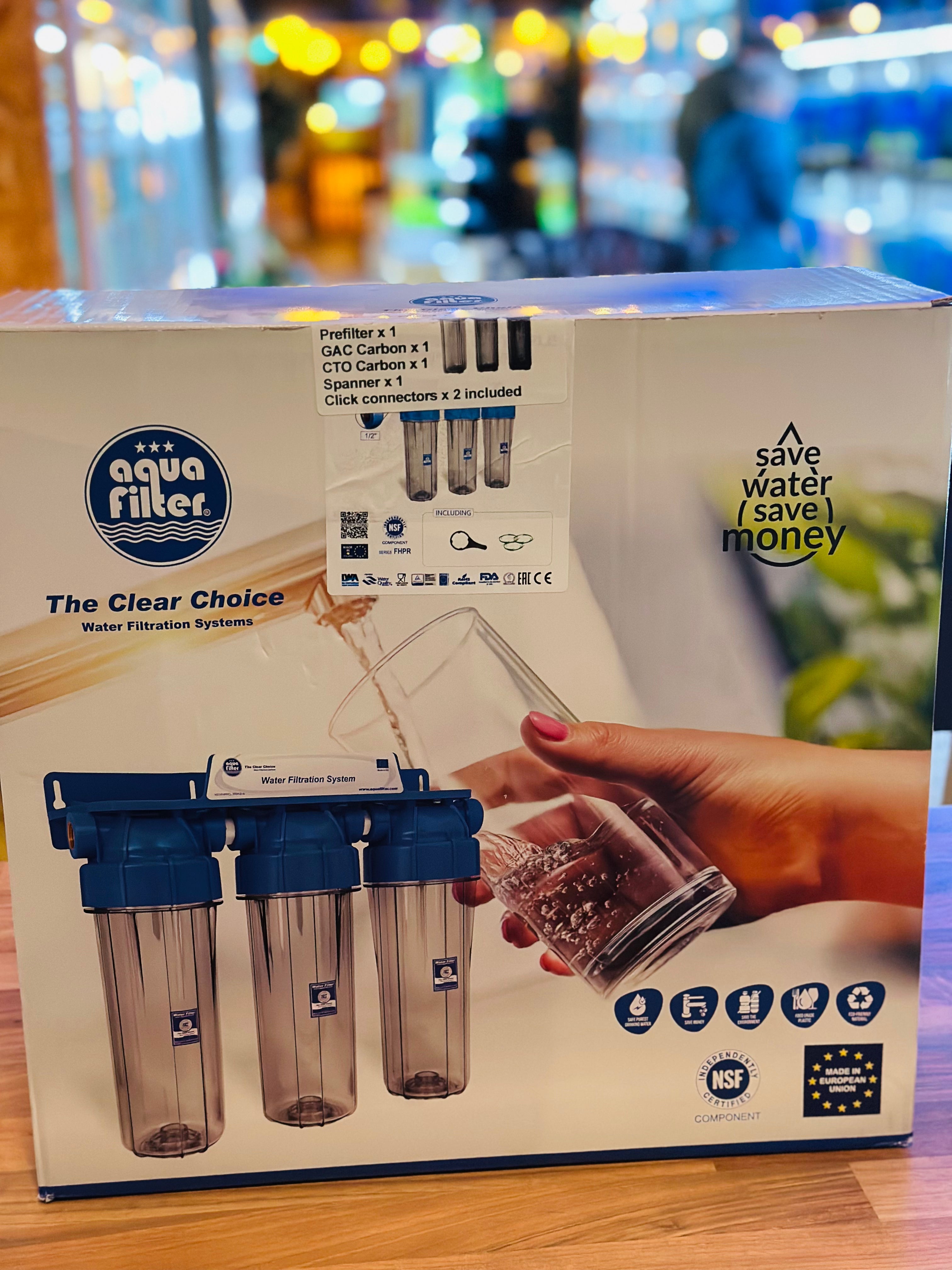 3 Stage Water Dechlorinator 10’’ (including fittings)