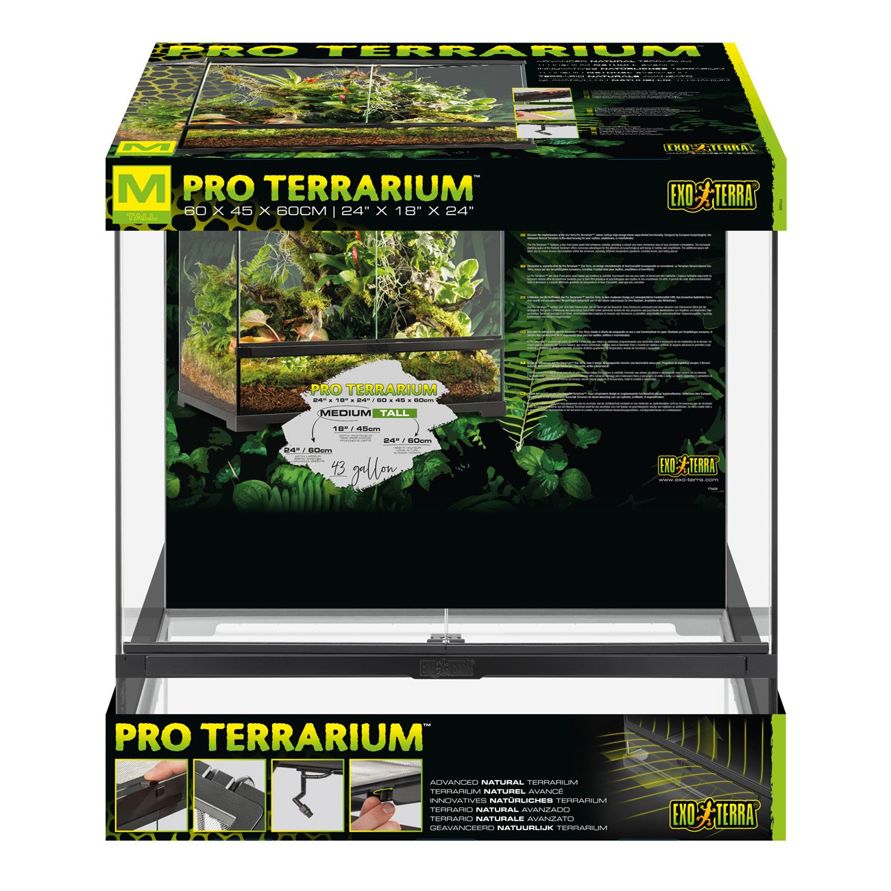 Exo Terra Pro Terrarium 60x45x60cm