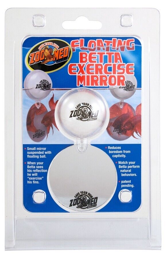 Zoomed Floating Betta Exercise Mirror - Tropical Supplies North East