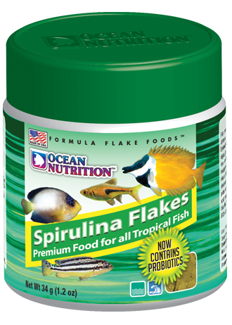 Ocean Nutrition Spirulina Flake 34g - Tropical Supplies North East