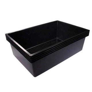 Laguna Rectangle Goldfish Tub 1000L - Black - Collection ONLY