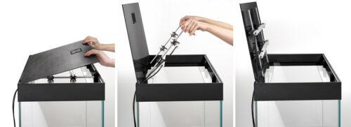 Aquael Opti Set Aquarium Black 125L - Tropical Supplies North East