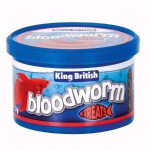 King British Bloodworm Natural Fish Food 7g £4.59 Tropical Supplies North East