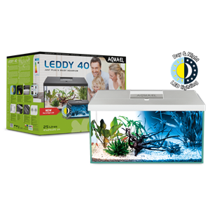 Aquael Leddy 40 Day & Night Aquarium White - Tropical Supplies North East