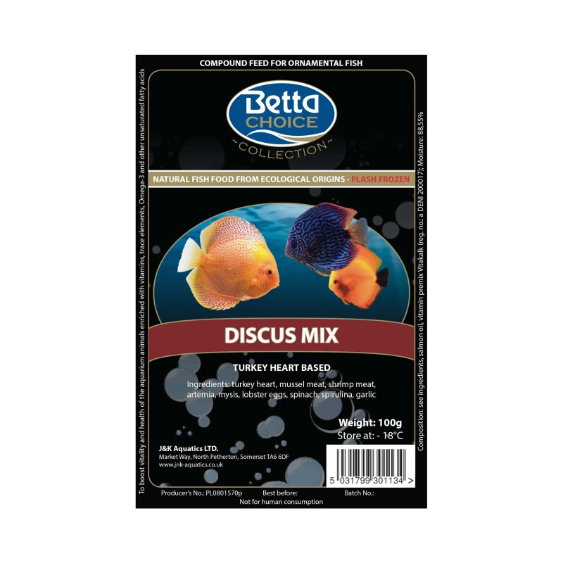 Betta Choice Discus Life Blister Pack 100g
