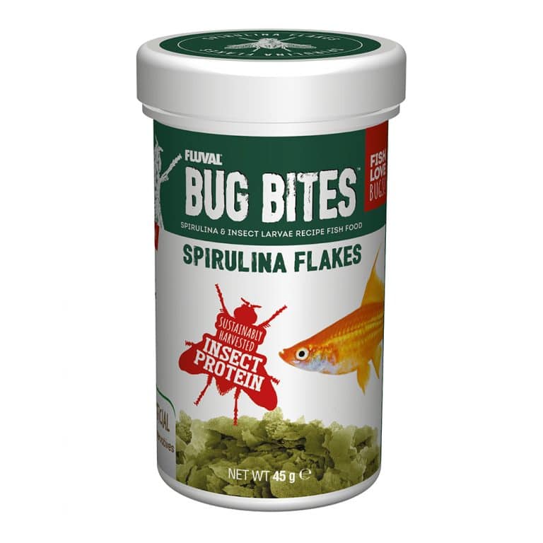 Fluval Bug Bites Spirulina Flakes