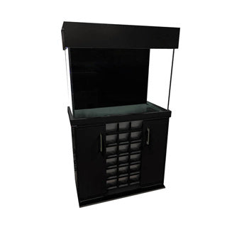 Clearseal 48” Wine Rack Aquarium Tank, Hood & Cabinet Only