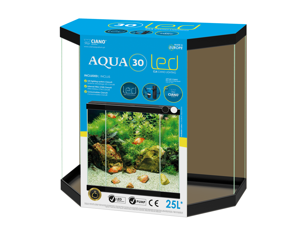 Ciano Aqua 30 LED Black - Tropical Supplies North East