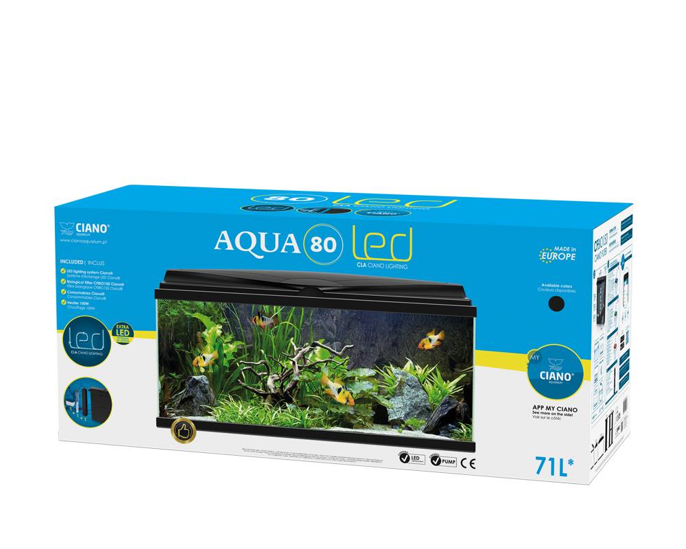 Ciano Aqua 80 LED Black - Tropical Supplies North East