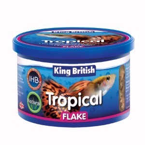 King British Tropical Fish Flake Food 12-200g £2.15 Tropical Supplies North East