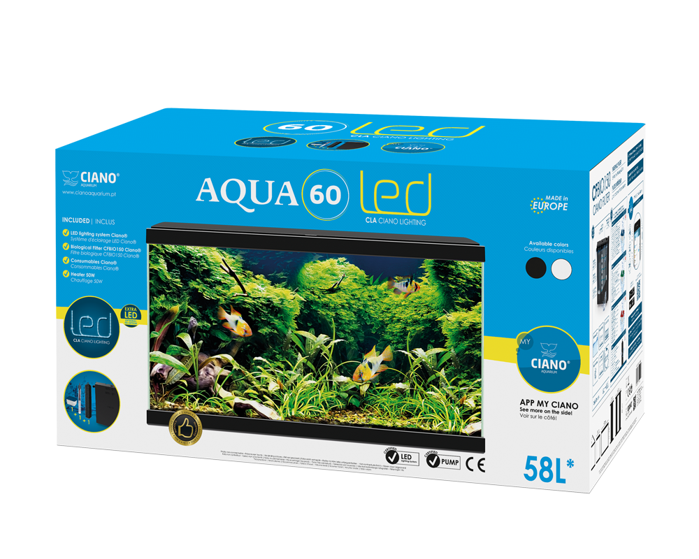 Ciano Aqua 60 LED Black - Tropical Supplies North East