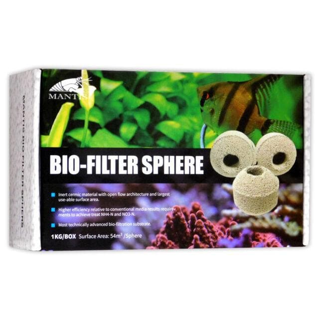 Mantis Bio-Filter Spheres Ceramic Media Bio-Spheres Aquarium Fish Tank 1kg - Tropical Supplies North East
