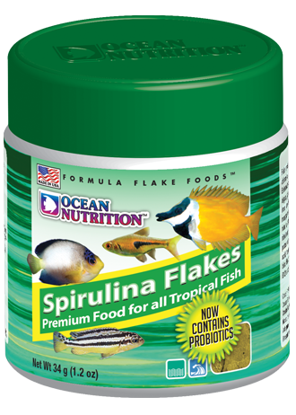 Ocean Nutrition Spirulina Flake 34g £6.49 Tropical Supplies North East